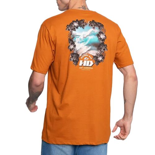 Camiseta Masculina HD Classic Wave LARANJA-H0201- -1-